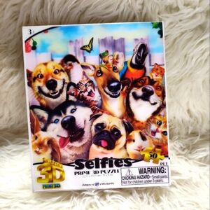 Pet Selfies Prime 3D Jigsaw Puzzle by Howard Robinson NWT